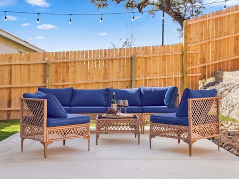 Enjoy fresh air and conversation on the patio