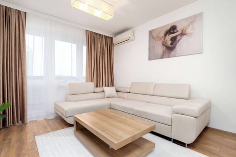 The bedroom's elegant decor creates a serene and restful environment.