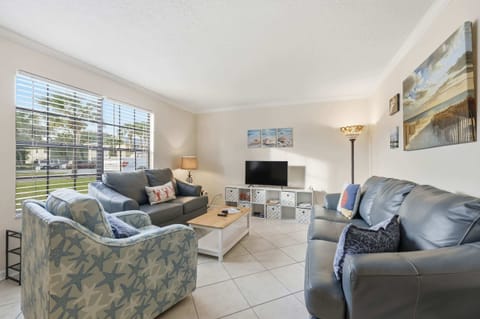 Curl up in the inviting living room & stream your favorites on the smart TV​