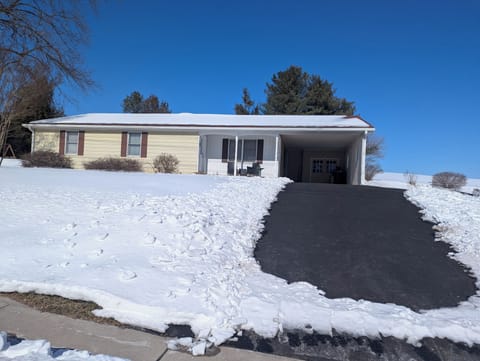 Rancher home with carport



