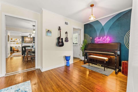 You don't need a ticket to Beale Street when your living room has its own stage. Grab a guitar off the wall and let the music move you.