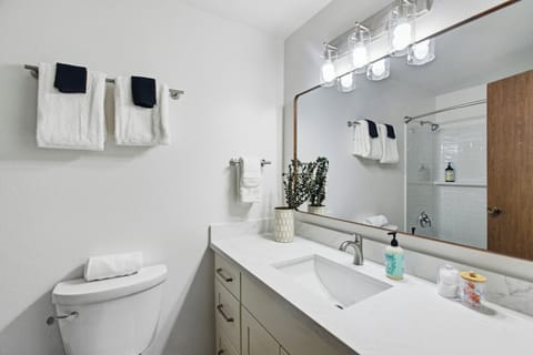 Comfort Double Room | Bathroom | Shower, towels, soap, shampoo