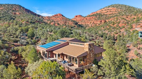Privacy galore on this multi acre retreat bordering the US Forest Service