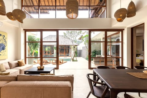 Deluxe Villa, 6 Bedrooms, Balcony, Pool View | Living area | 32-inch Smart TV with digital channels