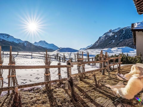 Mountainous Landforms, Mountain, Winter, Snow, Mountain Range, Landscape, Hill, Fence, Freezing