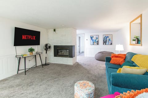 [Living room, downstairs] 55" smart TV