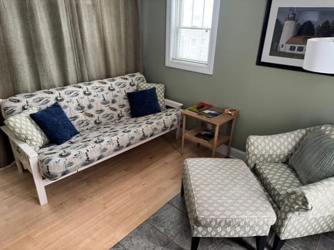 Living Area with Futon Sleeper