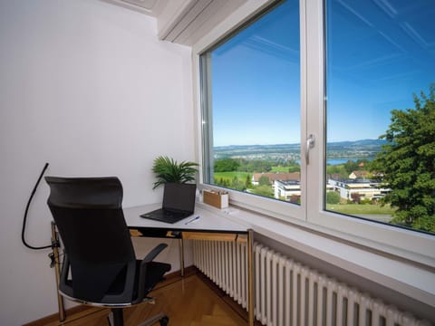 Lake view from Office Desk
