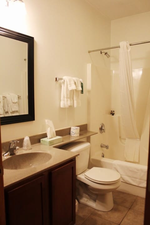 Refresh in a clean, well-stocked bath after adventures.