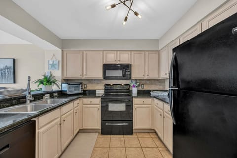 Modern Kitchen with Basic Starter Essentials and Bar Stool Seating