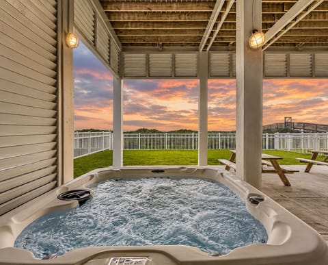 Beachfront sunsets, salty air, and a private hot tub waiting for you after a day on the sand.