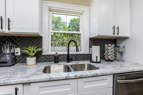 Fully stocked and newly remodeled kitchen