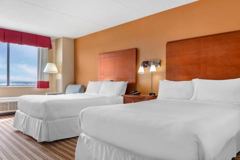 Standard Room, 2 Double Beds, Non Smoking | Premium bedding, in-room safe, desk, laptop workspace