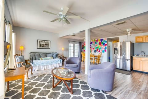 Sunset Living Room | Daybed | Open Kitchen Access & Seating Area