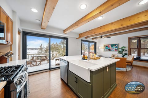 Plenty of kitchen counter work space