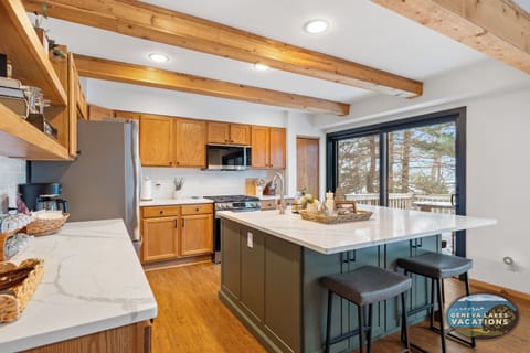 Kitchen with patio access