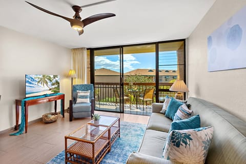 Relax on the sofa or plan your next Maui outing from the comfort of the living room.