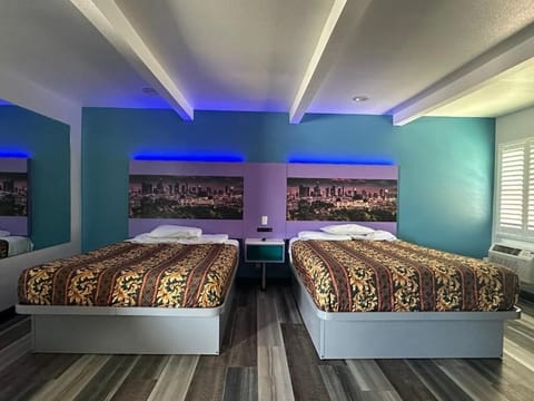 Room, 2 Queen Beds | Desk, free WiFi