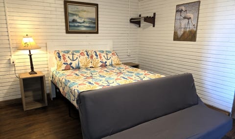 #107 is a studio that sleeps 2 adults and 2 kids