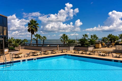 Soak up sunshine beside the sparkling pool with ocean views.