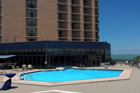 Arrive to resort-style comfort with a wide, inviting pool deck.