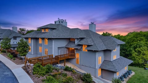 Exterior: Charming architecture with stunning sunset views awaits your adventure!