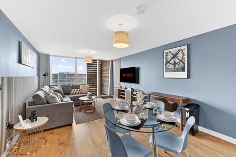 Open plan living area.