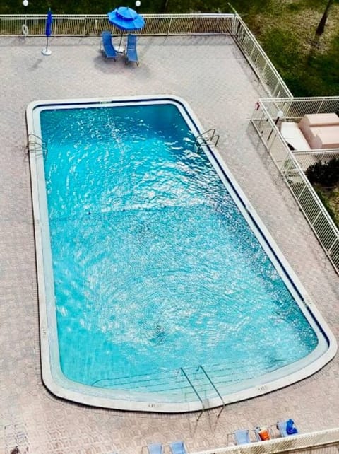 Heated resort pool inside gated community