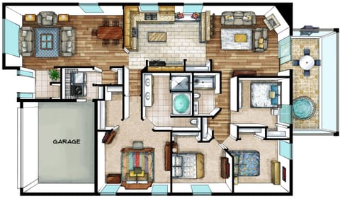 Floorplan Overview: Discover your ideal space for relaxing adventures in sunny Jacksonville!