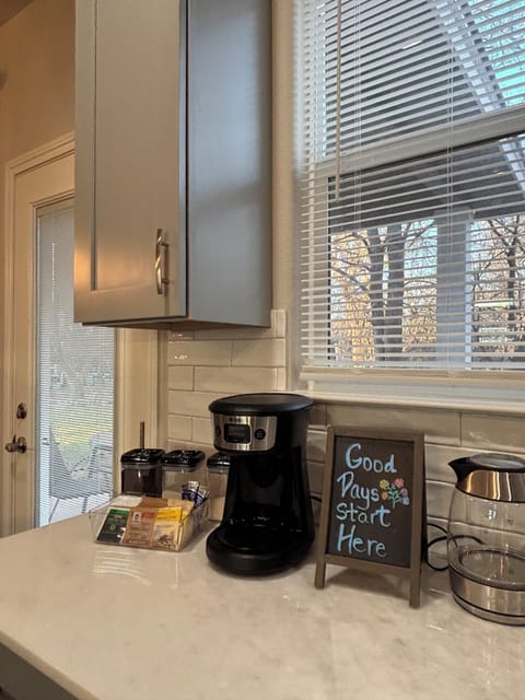 Coffee and Hot Tea provided with condiments