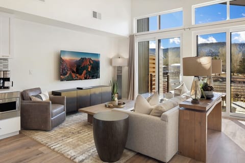 Cozy up in style- this living room is perfect for relaxation and gathering.