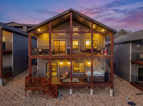 Enjoy the spacious decks and saltwater hot tub 
