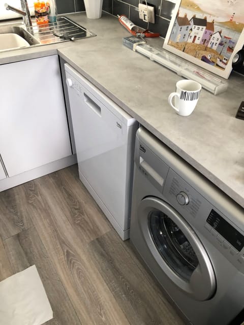 Dishwasher and washing machine.