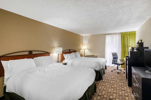 Standard Double Room, 2 Queen Beds, Non Smoking | Blackout drapes, iron/ironing board, WiFi (free), bed sheets