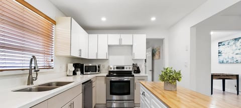 Spacious and updated kitchen.