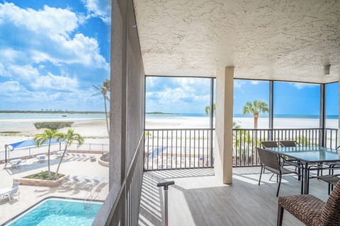 Hello Sunshine! Fabulous Gulf View from your Screened In Lanai at Carlos Pointe 221!