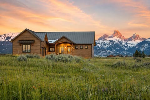 Wild Cat Canyon in full summer with Teton Views.
