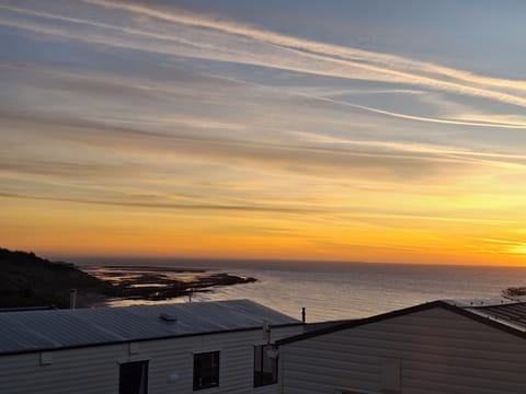Sunrise from the caravan 5am