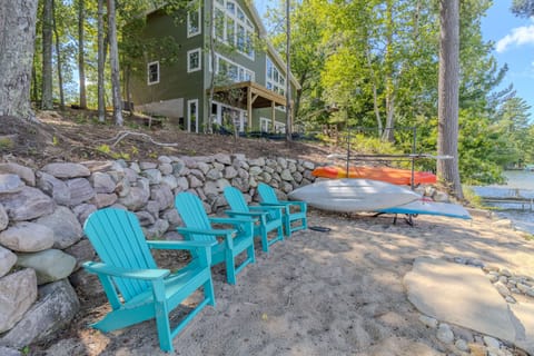 Beach Area - new beach area and seawall with included kayaks and seating.