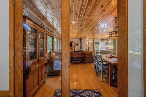 View from Mudroom - From the entry at the Mudroom, the dining room area is through this door.