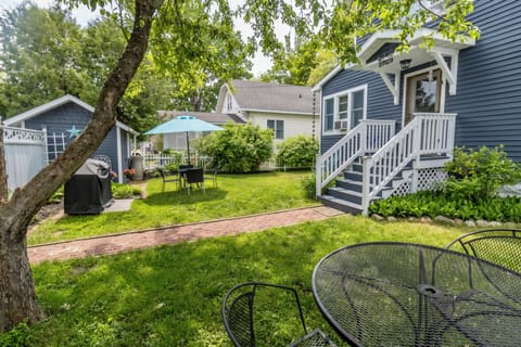 Backyard - The backyard is fenced in. The entry door to the home is through the backyard.