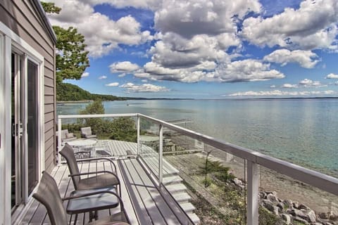 Balcony - Primary Suite Balcony with stunning views of West Grand Traverse Bay