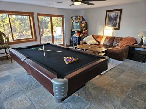 Hang out in the game room and start a billiards or Big Buck Hunter tournament.