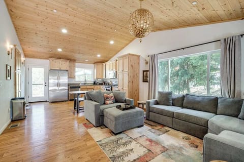 Bright, open living space with AC to keep you cool all summer. Perfect for relaxing after a day outdoors