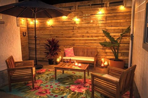 Outdoor lounge area for relaxing after your day or enjoying your morning coffee.