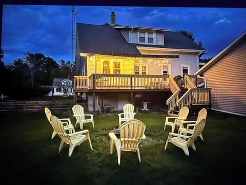 Back yard fire pit area