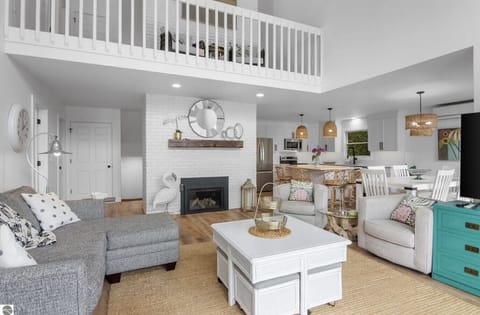 Enjoy cozy evenings with our gas fireplace