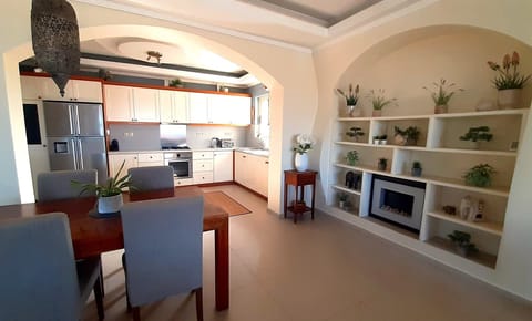Dining area and kitchen in Main House