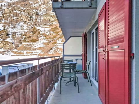 Apartment, Mountain Range, Winter, Glacial Landform, Balcony, Chair, Alps, Snow, Freezing