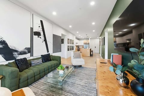 Bright, designer living space